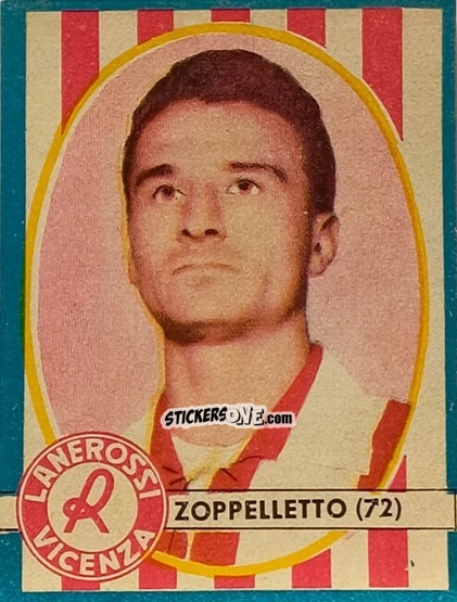 Sticker Zoppelletto - Campionato di Calcio 1961-1962
 n. 72 - Lampo