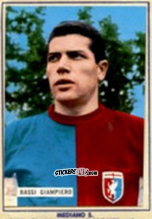 Figurina Giampiero Bassi - Fotocalcio 1963-1964
 n. 64 - EDIZIONE FILATELICHE
