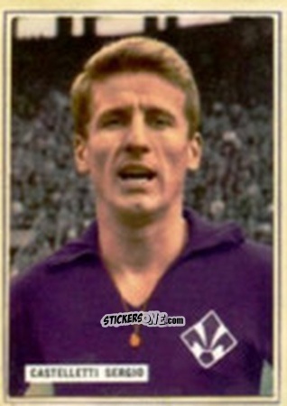 Figurina Sergio Castelletti - Fotocalcio 1963-1964
 n. 50 - EDIZIONE FILATELICHE
