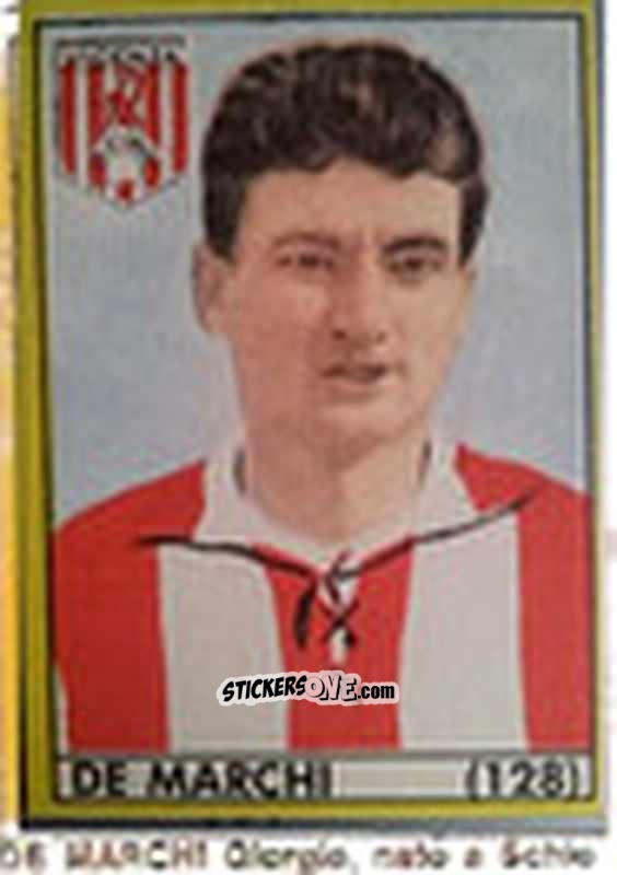 Figurina De Marchi - Maghi del Gol Campionato di Calcio 1964-1965
 n. 128 - Baggioli