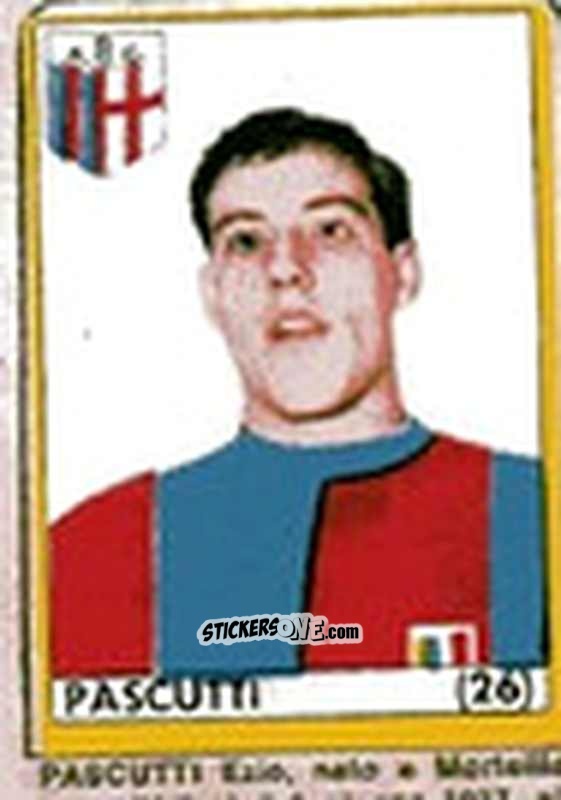 Figurina Pascutti - Maghi del Gol Campionato di Calcio 1964-1965
 n. 26 - Baggioli