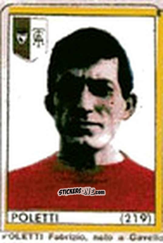 Sticker Poletti - Maghi del Gol Campionato di Calcio 1964-1965
 n. 219 - Baggioli