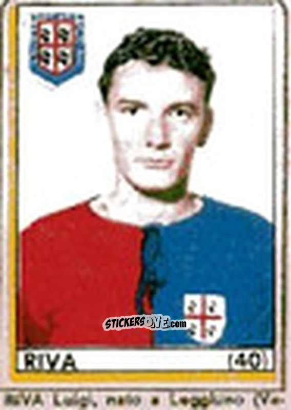 Sticker Riva - Maghi del Gol Campionato di Calcio 1964-1965
 n. 40 - Baggioli