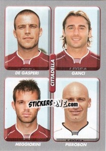 Cromo De Gasperi / Ganci / Meggiorini / Pierobon - Calciatori 2008-2009 n. 526 - Panini