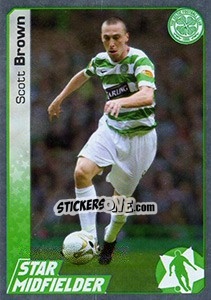 Figurina Scott Brown - Scottish Premier League 2007-2008 n. 78s - Panini