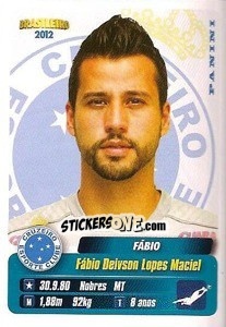 Figurina Fabio - Campeonato Brasileiro 2012 n. 113 - Panini