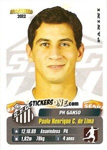 Figurina PH Ganso - Campeonato Brasileiro 2012 n. 304 - Panini