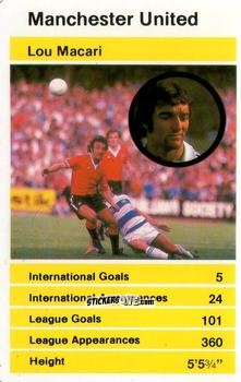 Sticker Lou Macari - British Stars Set 1 1982
 n. 18 - Top Trumps