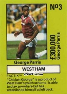 Figurina George Parris - Emlyn Hughes' Team Tactix 1987
 n. WHU3 - BOSS LEISURE
