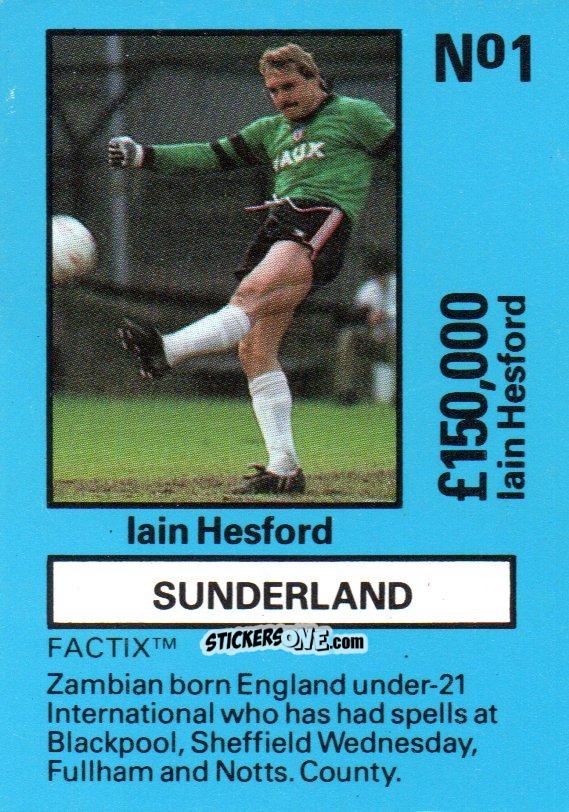 Figurina Iain Hesford - Emlyn Hughes' Team Tactix 1987
 n. SU1 - BOSS LEISURE
