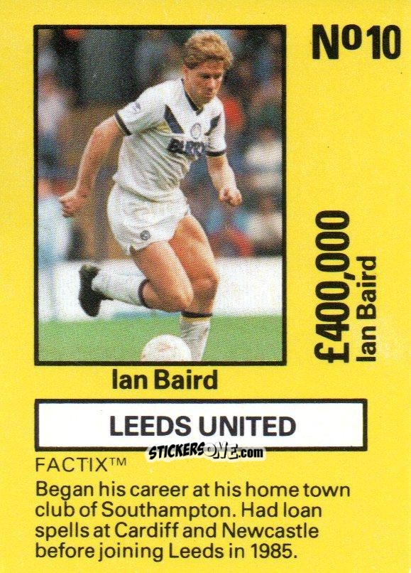 Cromo Ian Baird - Emlyn Hughes' Team Tactix 1987
 n. LE10 - BOSS LEISURE
