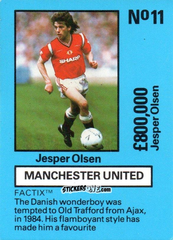 Figurina Jesper Olsen - Emlyn Hughes' Team Tactix 1987
 n. MU11 - BOSS LEISURE
