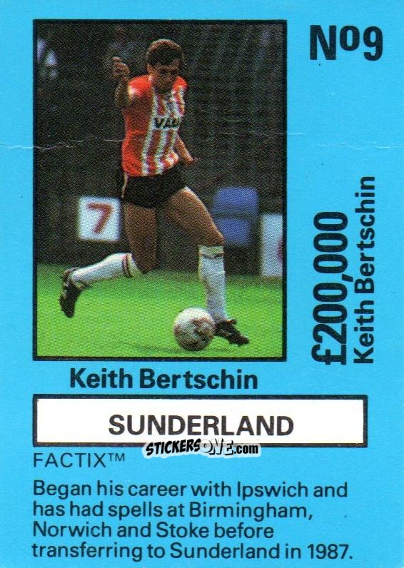 Cromo Keith Bertschin - Emlyn Hughes' Team Tactix 1987
 n. SU9 - BOSS LEISURE
