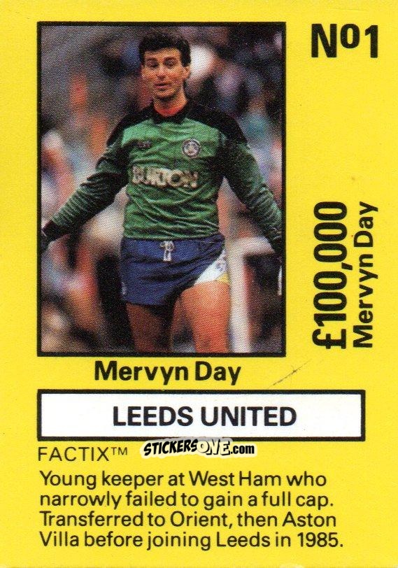 Cromo Mervyn Day - Emlyn Hughes' Team Tactix 1987
 n. LE1 - BOSS LEISURE
