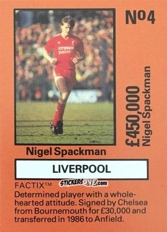 Figurina Nigel Spackman - Emlyn Hughes' Team Tactix 1987
 n. L4 - BOSS LEISURE
