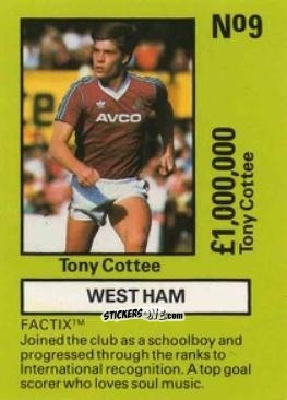 Figurina Tony Cottee - Emlyn Hughes' Team Tactix 1987
 n. WHU9 - BOSS LEISURE
