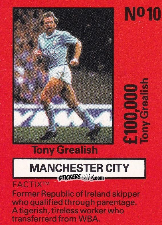 Figurina Tony Grealish - Emlyn Hughes' Team Tactix 1987
 n. MC10 - BOSS LEISURE
