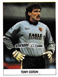 Figurina Tony Coton - Soccer 1989-1990
 n. 291 - THE SUN