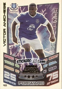 Figurina Victor Anichebe - English Premier League 2012-2013. Match Attax n. 412 - Topps
