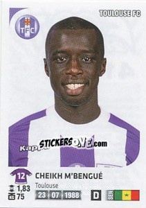 Figurina Cheikh M'Bengue - FOOT 2012-2013 n. 419 - Panini