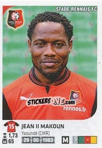 Figurina Jean II Makoun - FOOT 2012-2013 n. 353 - Panini