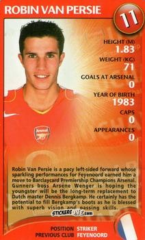 Cromo Robin van Persie - Arsenal Untouchables 2004-2005
 n. 10 - Top Trumps