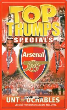 Cromo Title card - Arsenal Untouchables 2004-2005
 n. 1 - Top Trumps