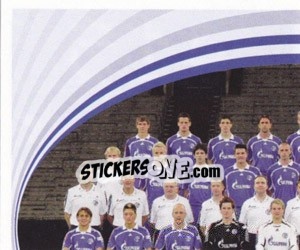 Figurina Team FC Schalke 04 - German Football Bundesliga 2007-2008 n. 415 - Panini