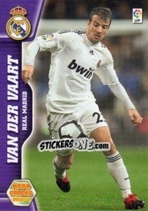 Cromo Van der Vaart - Liga BBVA 2010-2011. Megacracks n. 175 - Panini