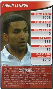 Figurina Aaron Lennon - England Football Stars 2009-2010
 n. 1 - Top Trumps
