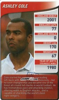 Sticker Ashley Cole - England Football Stars 2009-2010
 n. 2 - Top Trumps