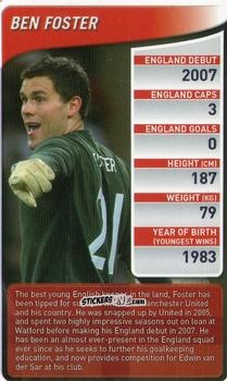 Sticker Ben Foster - England Football Stars 2009-2010
 n. 4 - Top Trumps