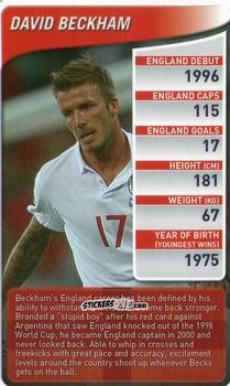 Sticker David Beckham - England Football Stars 2009-2010
 n. 6 - Top Trumps