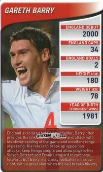 Figurina Gareth Barry - England Football Stars 2009-2010
 n. 10 - Top Trumps