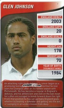 Figurina Glen Johnson - England Football Stars 2009-2010
 n. 11 - Top Trumps