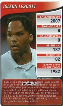 Cromo Joleon Lescott - England Football Stars 2009-2010
 n. 16 - Top Trumps
