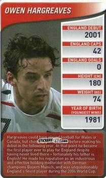 Figurina Owen Hargreaves - England Football Stars 2009-2010
 n. 20 - Top Trumps