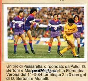 Cromo Verona Vs Fiorentina - Calciatori 1984-1985
 n. 284 - Edis