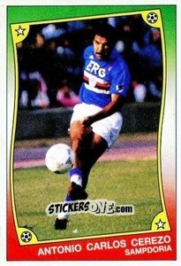 Cromo Antonio Carlos Cerezo - Ale O-Oh! Stickers 1989-1990
 n. 65 - Panini