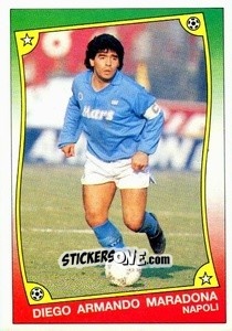 Cromo Diego Armando Maradona - Ale O-Oh! Stickers 1989-1990
 n. 62 - Panini