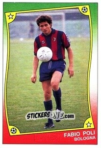 Sticker Fabio Poli - Ale O-Oh! Stickers 1989-1990
 n. 17 - Panini