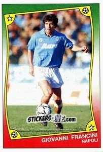 Cromo Giovanni Francini - Ale O-Oh! Stickers 1989-1990
 n. 61 - Panini