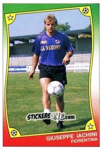 Sticker Giuseppe Iachini - Ale O-Oh! Stickers 1989-1990
 n. 27 - Panini