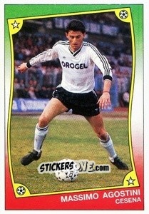 Figurina Massimo Agostini - Ale O-Oh! Stickers 1989-1990
 n. 21a - Panini
