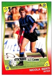 Sticker Nicola Berti - Ale O-Oh! Stickers 1989-1990
 n. 35a - Panini