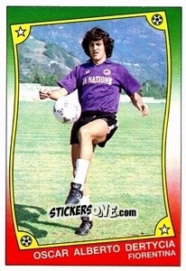 Sticker Oscar Alberto Dertycia - Ale O-Oh! Stickers 1989-1990
 n. 29a - Panini
