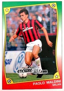 Sticker Paolo Maldini - Ale O-Oh! Stickers 1989-1990
 n. 53 - Panini