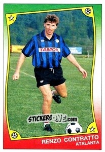 Cromo Renzo Contratto - Ale O-Oh! Stickers 1989-1990
 n. 5 - Panini
