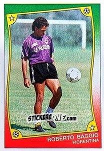 Figurina Roberto Baggio - Ale O-Oh! Stickers 1989-1990
 n. 25 - Panini
