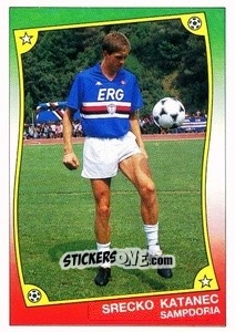 Cromo Srecko Katanec - Ale O-Oh! Stickers 1989-1990
 n. 67 - Panini